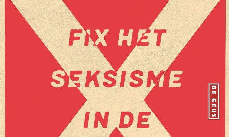 Afbeelding van het manifest met de tekst Optimistische woede, Fix het seksisme in de leiteratuur